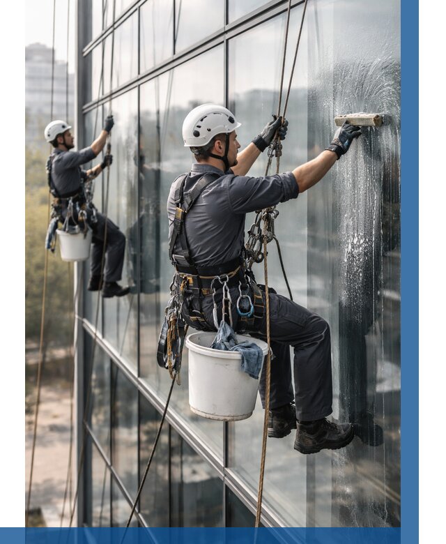 Мойка сплошного остекления в Белгороде, заказать от 312 р.| ВЫСОТНИК-Блг