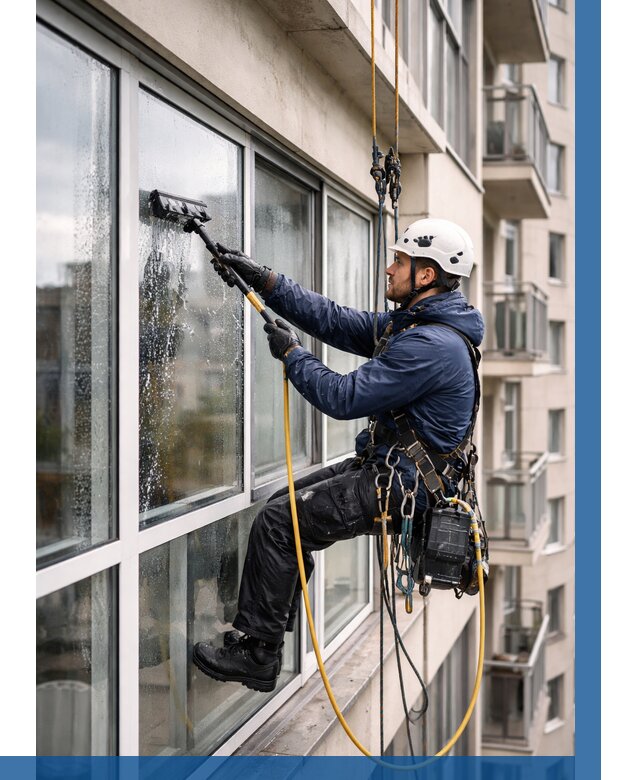 Мойка балконного остекления в Белгороде от 3635 р. | ВЫСОТНИК-Блг