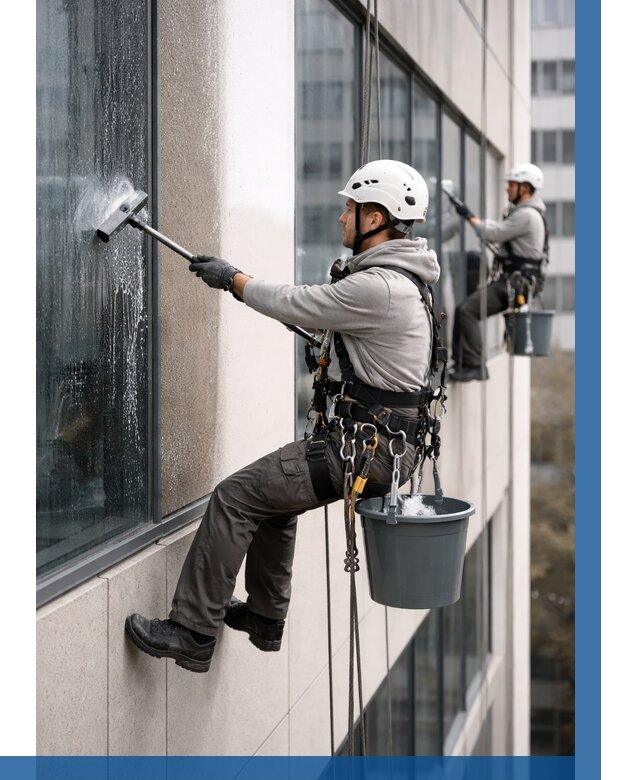 Мойка фасадов зданий в Белгороде под ключ от 364 р. | ВЫСОТНИК-Блг