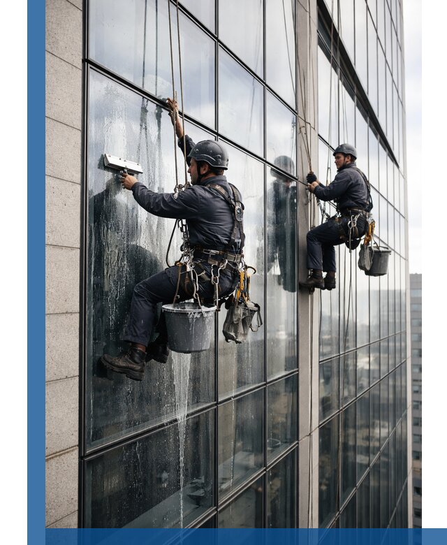 Профессиональная мойка стеклянных фасадов зданий в Белгороде