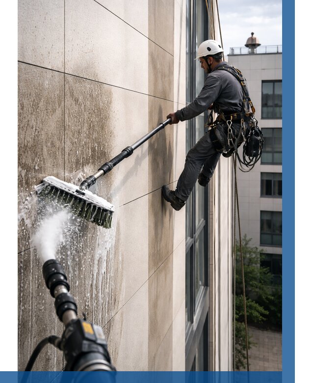 Мойка фасада из керамогранита в Белгороде от 312 р. | ВЫСОТНИК-Блг