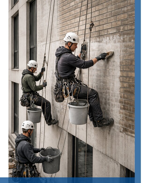 Удаление высолов с фасада в Белгороде от 260 р. | ВЫСОТНИК-Блг