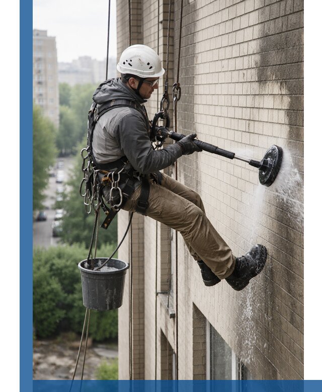 Очистка фасада от копоти в Белгороде профессионально и безопасно