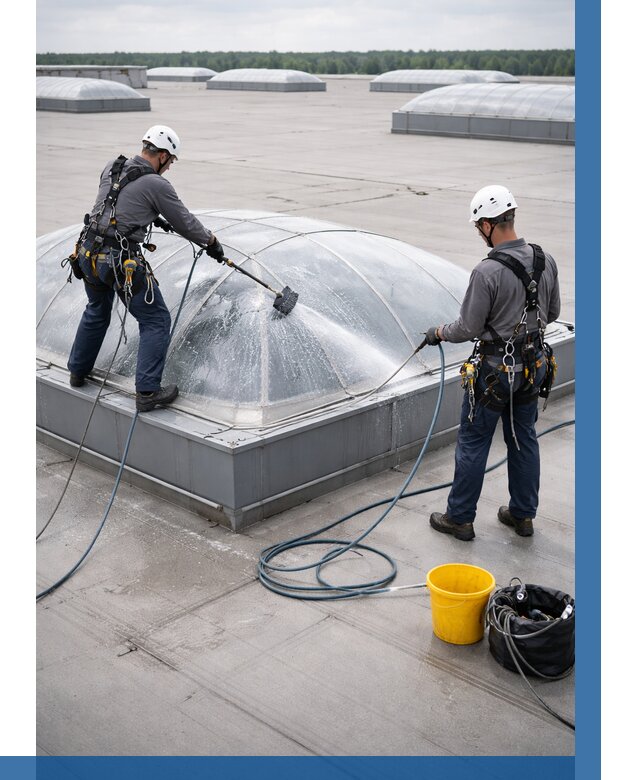 Мойка зенитных фонарей в Белгороде, заказать от 4674 р. | ВЫСОТНИК-Блг