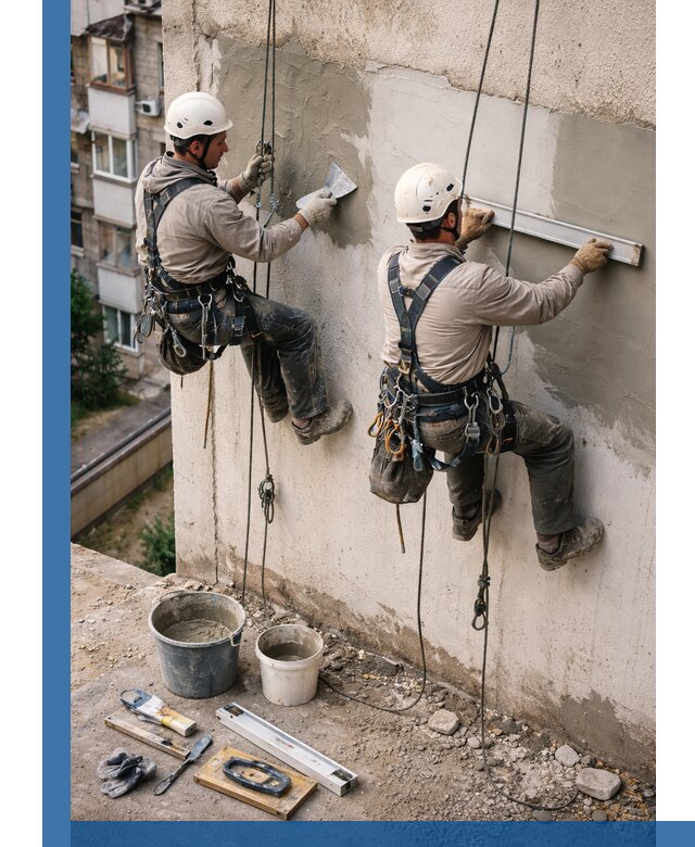 Комплексный ремонт штукатурного фасада с гарантией в Белгороде
