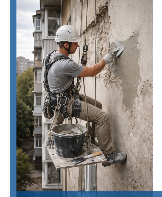 Восстановление фасадной штукатурки в Белгороде с гарантией качества