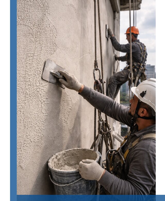 Декоративная штукатурка фасада с утеплением и защитой в Белгороде