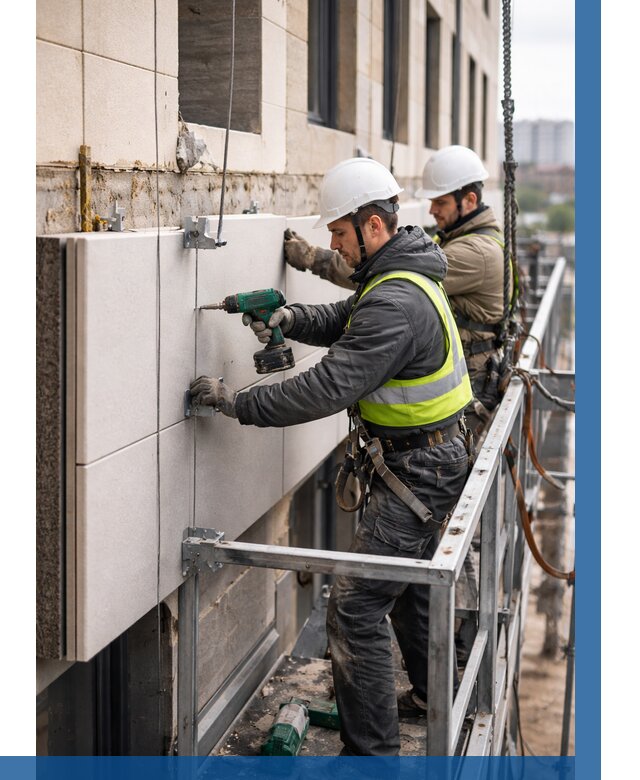 Монтаж фасадных термопанелей в Белгороде от 1558 р. | ВЫСОТНИК-Блг