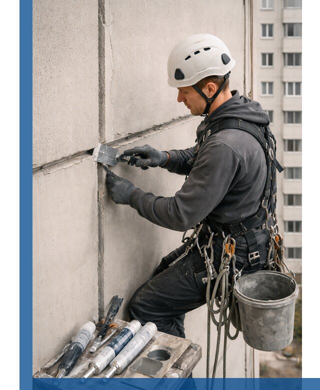 Ремонт межпанельных швов в Белгороде герметизация и восстановление