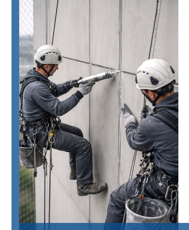 Первичная герметизация швов фасадов и кровель в Белгороде