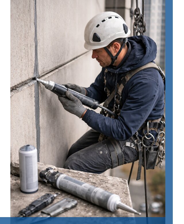 Вторичная герметизация швов в Белгороде от 467 р. | ВЫСОТНИК-Блг