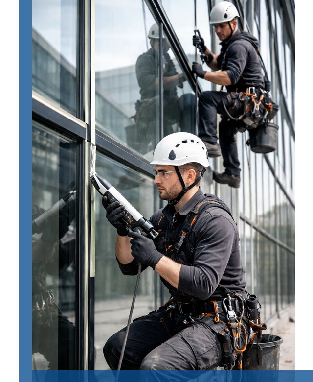 Герметизация витражных швов в Белгороде для зданий и фасадов