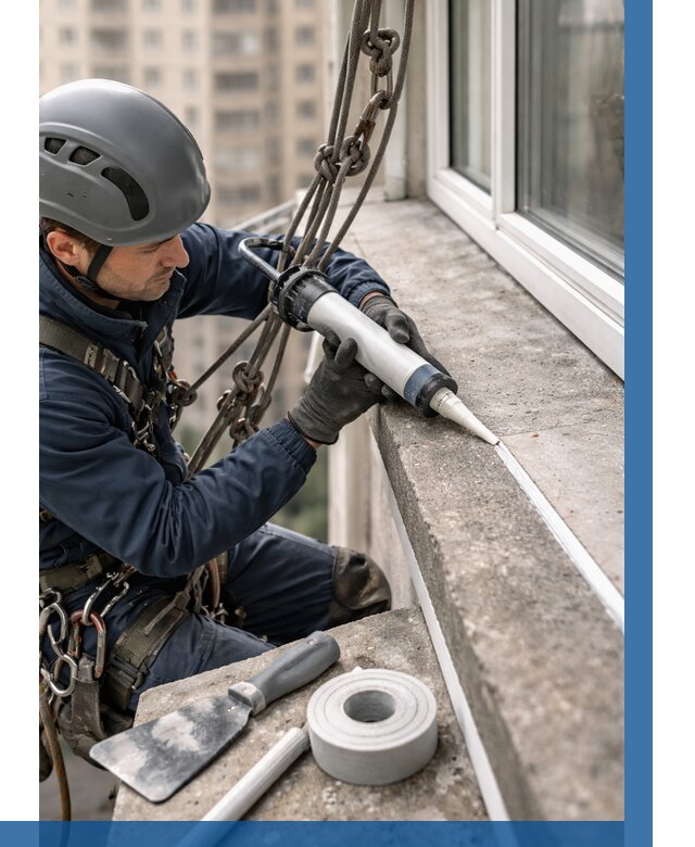 Герметизация балконного козырька в Белгороде от 4674 р. | ВЫСОТНИК-Блг