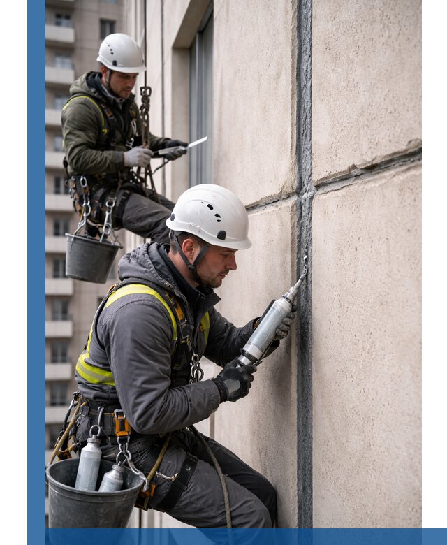 Герметизация деформационных швов фасада в Белгороде качественно