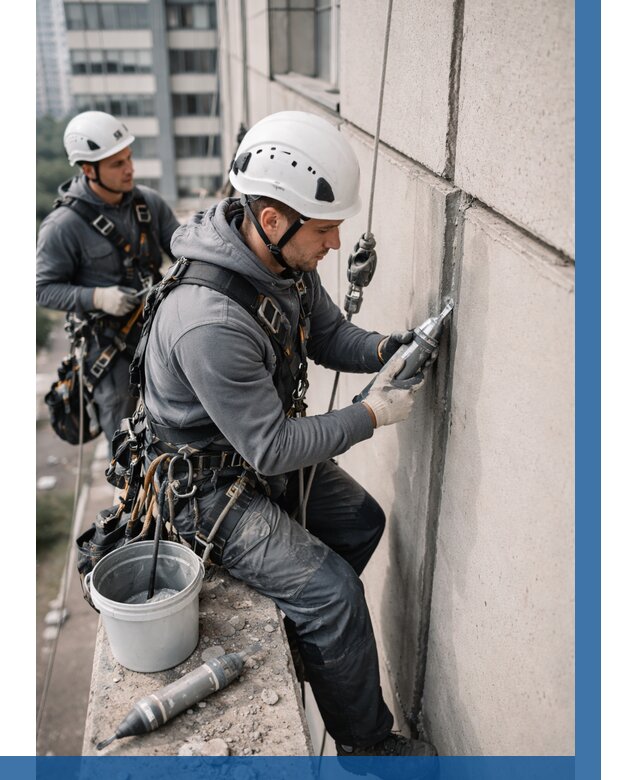 Ремонт деформационных швов здания в Белгороде от 1039 р. | ВЫСОТНИК-Блг