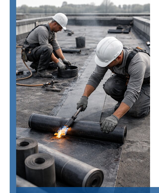 Ремонт рулонной кровли в Белгороде герметизация и восстановление