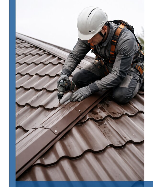 Ремонт металлочерепицы на крыше в Белгороде профессионально