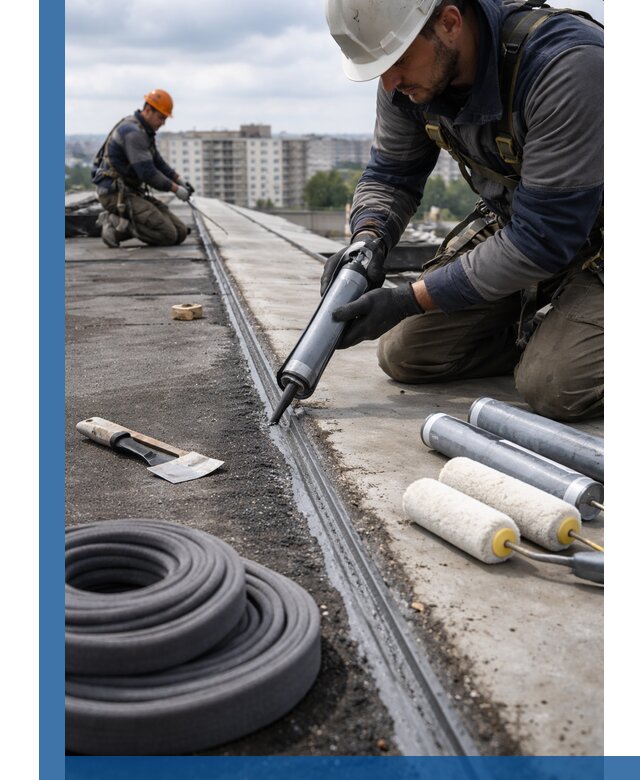 Герметизация швов кровли в Белгороде с гарантией герметичности