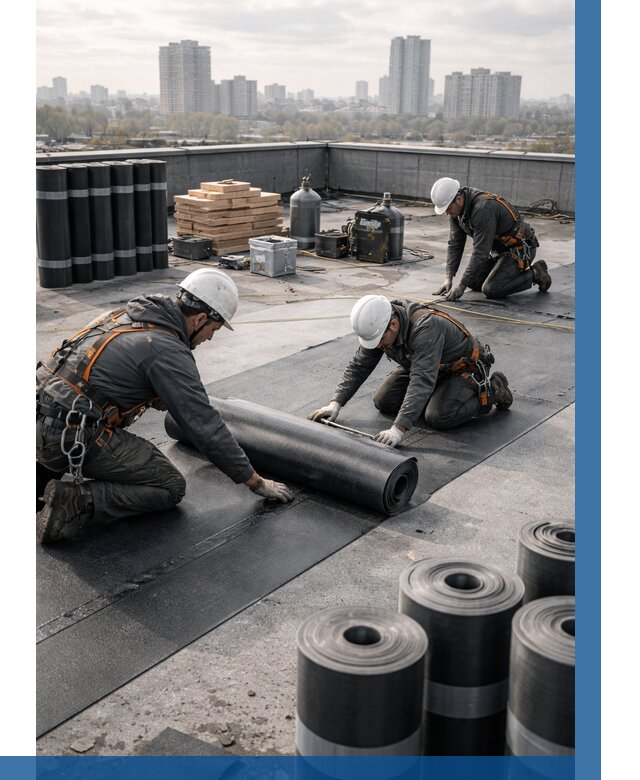 Монтаж мягкой кровли под ключ в Белгороде от 467 р. | ВЫСОТНИК-Блг