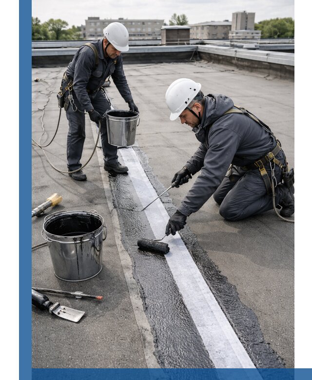 Гидроизоляция кровли мастикой в Белгороде надежная защита