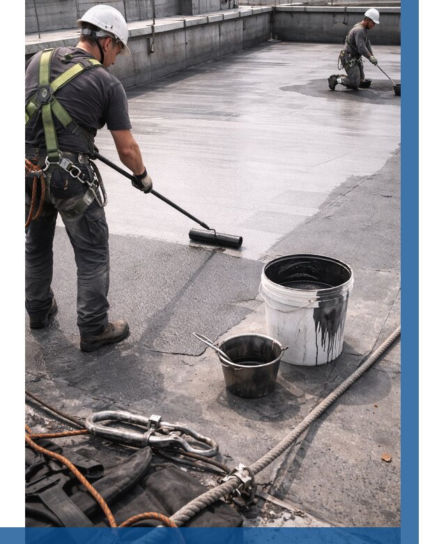 Гидроизоляция кровли жидкой резиной в Белгороде от 519 р. | ВЫСОТНИК-Блг