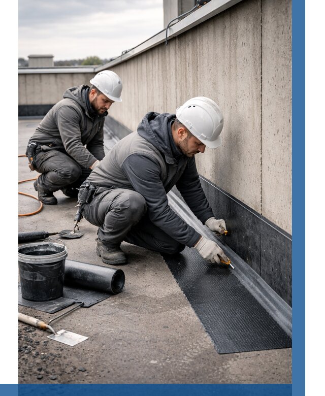 Гидроизоляция примыканий на кровле в Белгороде от 935 р. | ВЫСОТНИК-Блг