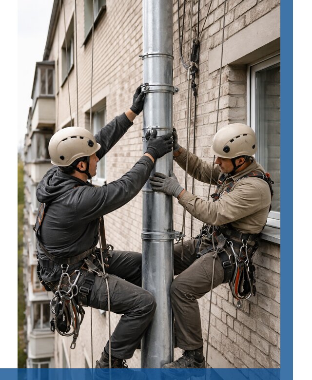 Замена водосточных труб в Белгороде от 6752 р. | ВЫСОТНИК-Блг