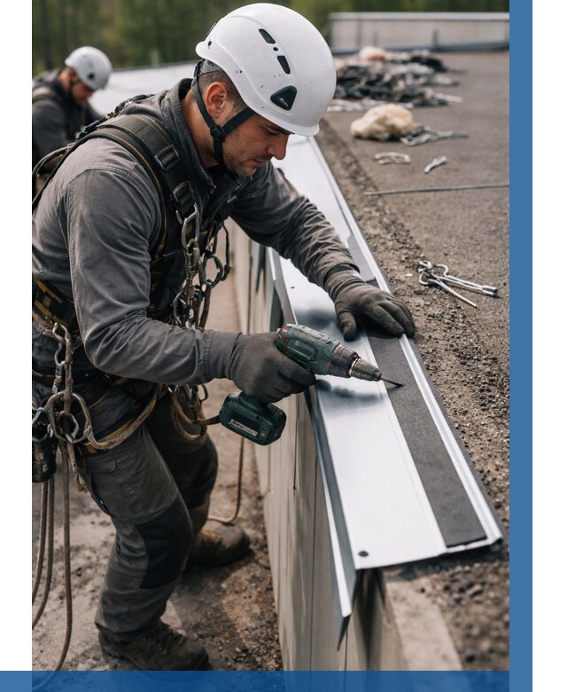 Монтаж капельника на кровле в Белгороде от 312 р. | ВЫСОТНИК-Блг