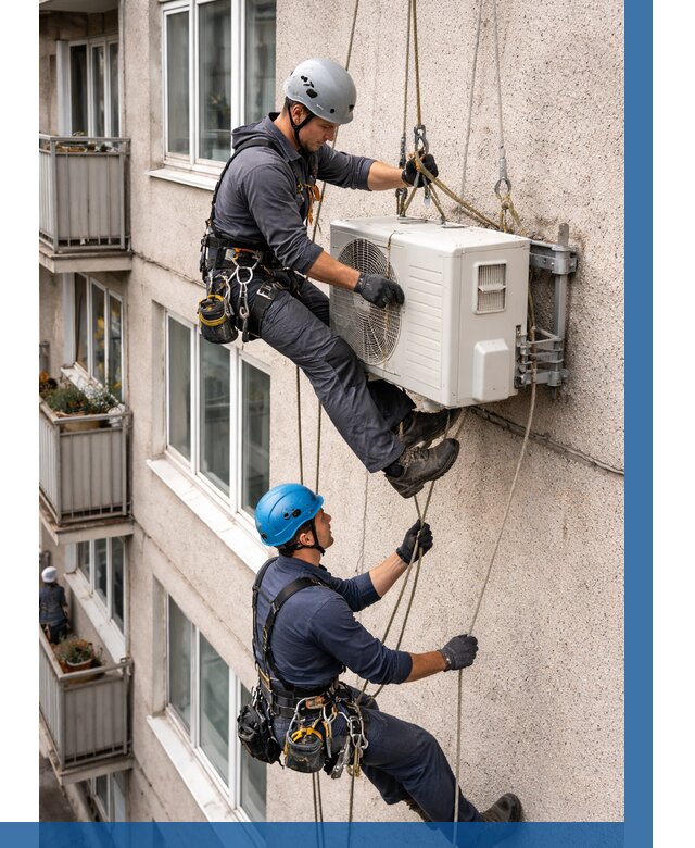 Перенос внешнего блока кондиционера в Белгороде от 9348 р.| ВЫСОТНИК-Блг