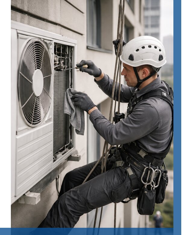 Обслуживание внешнего блока кондиционера в Белгороде от 2804 р.ВЫСОТНИК-Блг