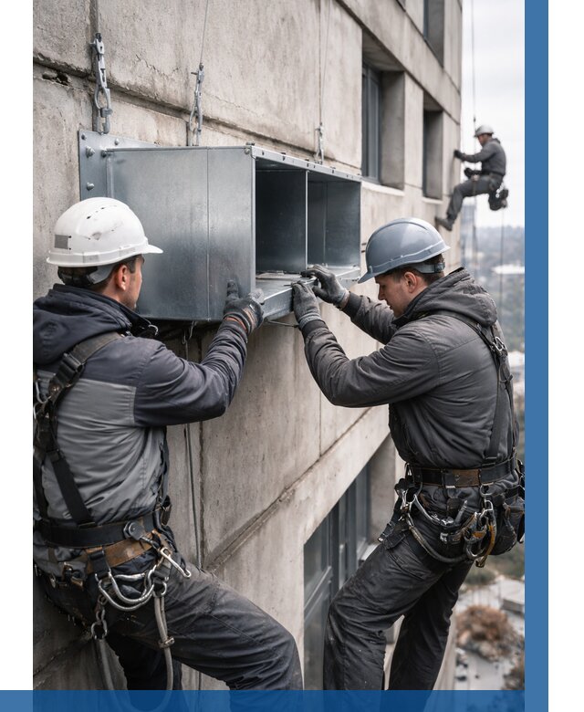 Монтаж вентиляционных коробов в Белгороде от 3116 р. | ВЫСОТНИК-Блг