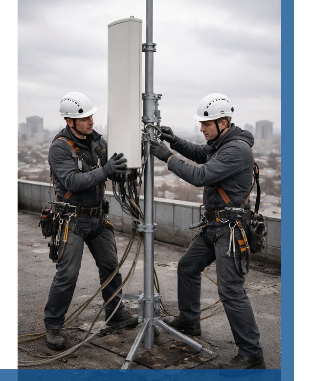 Монтаж антенн связи на крыше в Белгороде от 8829 р. | ВЫСОТНИК-Блг