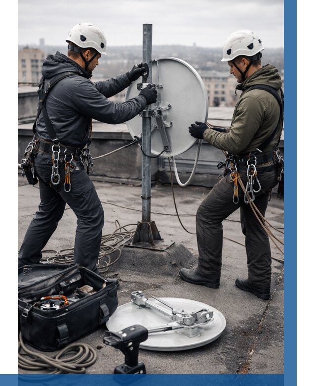 Демонтаж антенн на крыше в Белгороде от 4674 р. | ВЫСОТНИК-Блг