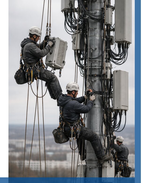 Монтаж оборудования связи на мачте в Белгороде от 7790 р. | ВЫСОТНИК-Блг