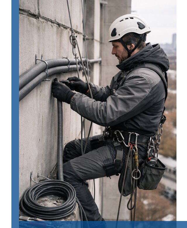 Профессиональный монтаж гофры для кабеля в Белгороде с гарантией