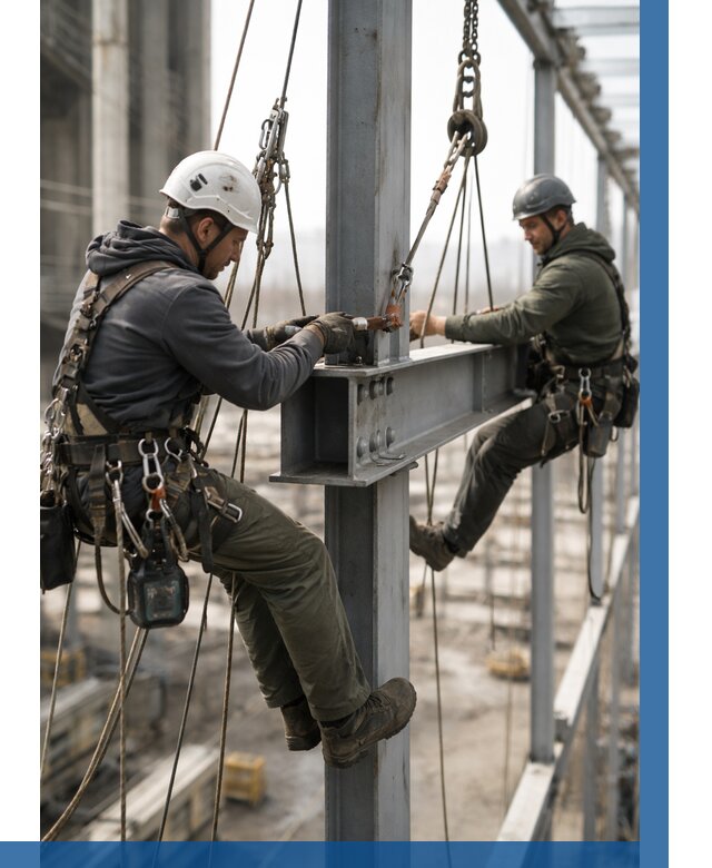 Монтаж металлоконструкций на высоте в Белгороде от 3635 р. | ВЫСОТНИК-Блг