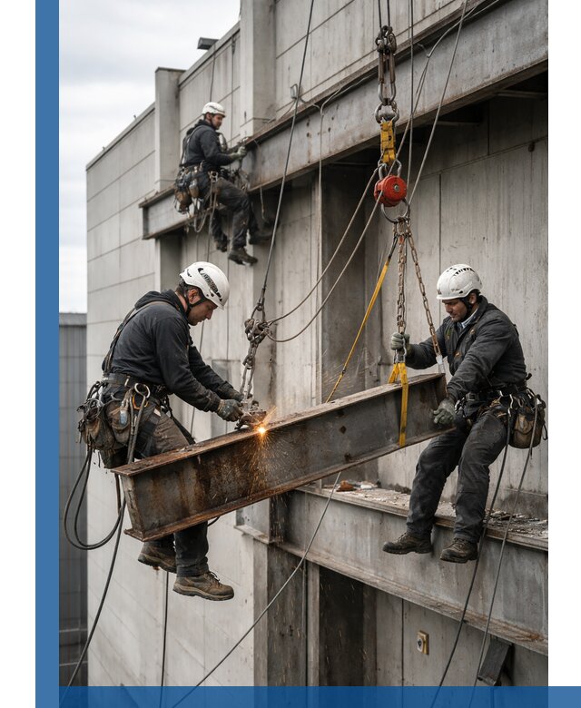 Демонтаж металлоконструкций на высоте в Белгороде под ключ