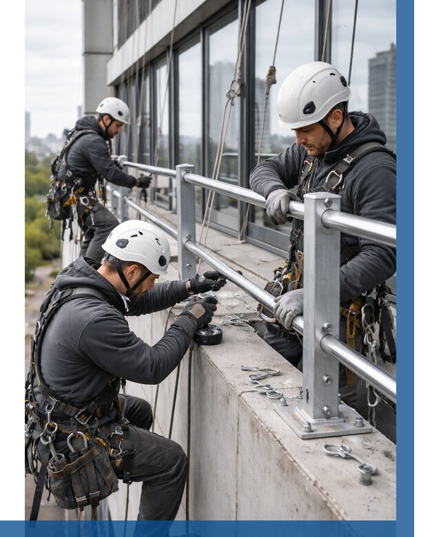 Монтаж ограждений на высоте в Белгороде, от 1246 р. | ВЫСОТНИК-Блг