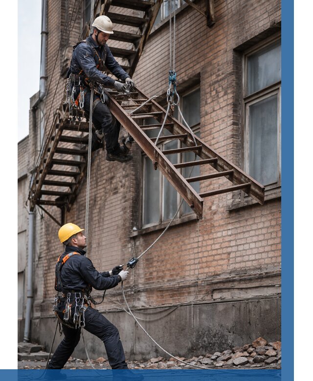 Демонтаж пожарной лестницы в Белгороде от 12464 р. | ВЫСОТНИК-Блг