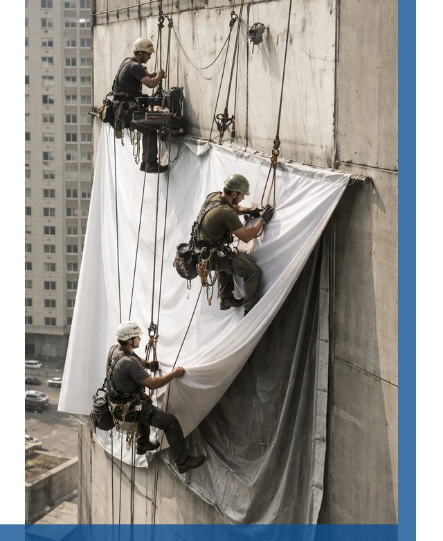 Замена баннерного полотна в Белгороде от 6752 р. | ВЫСОТНИК-Блг—заказать