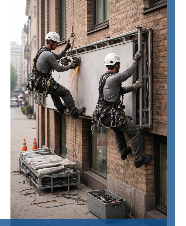 Демонтаж рекламной вывески в Белгороде от 6752 р. | ВЫСОТНИК-Блг