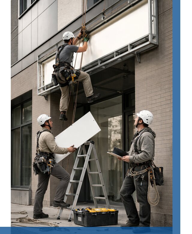 Монтаж светового короба в Белгороде от 6752 р. | ВЫСОТНИК-Блг