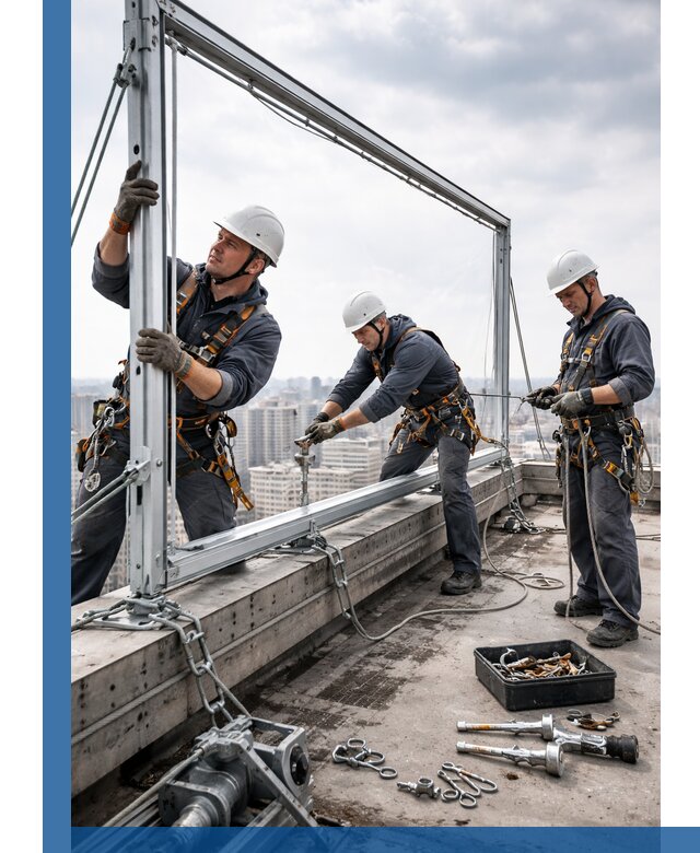 Монтаж крышных рекламных конструкций под ключ в Белгороде