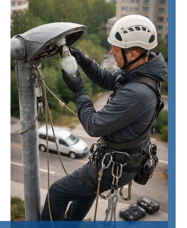 Замена ламп на высоте в Белгороде от 2597 р. | ВЫСОТНИК-Блг