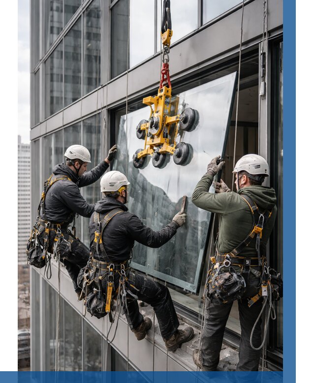 Фасадное остекление зданий под ключ в Белгороде от 10387 р. | ВЫСОТНИК-Блг