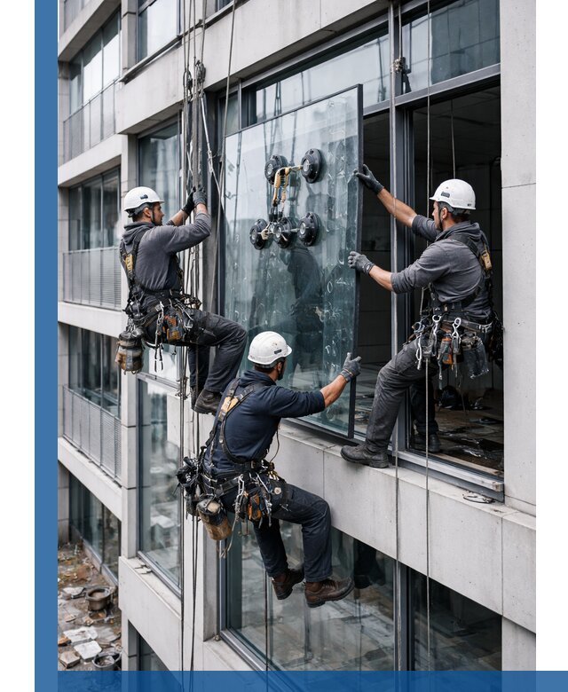 Фасадное остекление и монтаж витражей зданий в Белгороде под ключ