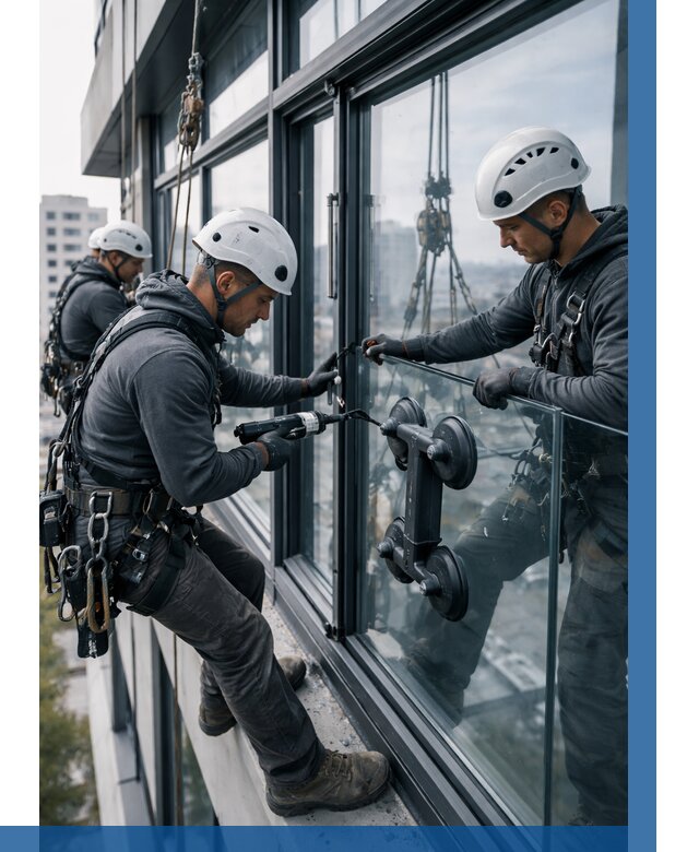 Витражное остекление зданий в Белгороде от 3635 р. | ВЫСОТНИК-Блг