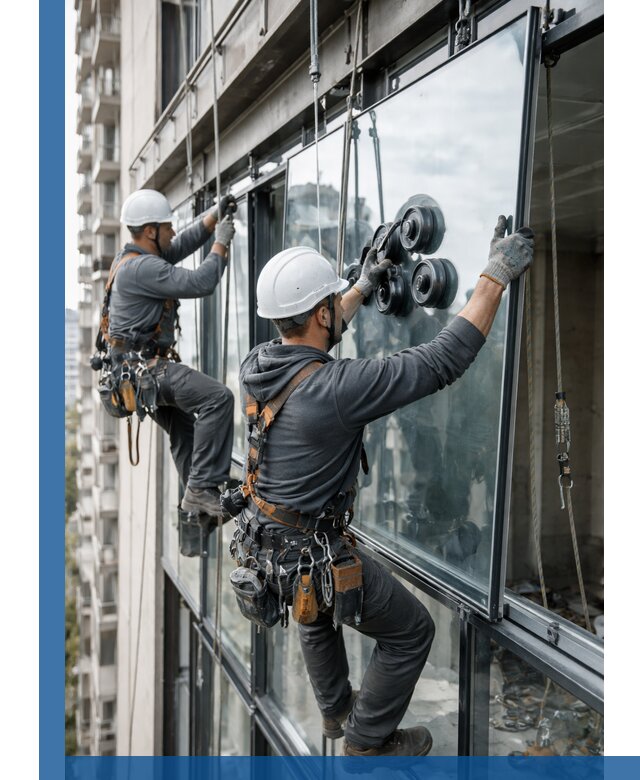 Витражное остекление фасадов и лоджий в Белгороде под ключ