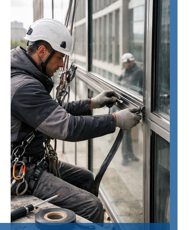 Ремонт витражных конструкций в Белгороде от 3635 р. | ВЫСОТНИК-Блг