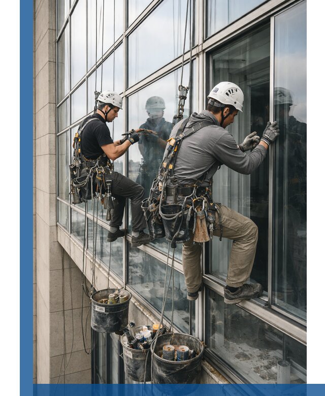 Ремонт витражных конструкций и фасадного остекления в Белгороде